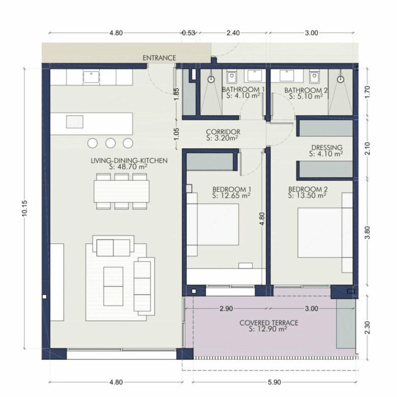 FOR SALE 🏡 New Two-Bedroom Apartment with Designer Interiors near the Beach – San Pedro de Alcántara, Marbella 🇪🇸