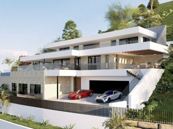 FOR SALE 🏡 South-Facing Sea-View Plot with Building Licence and Villa Project – Real de La Quinta, Benahavís 🇪🇸