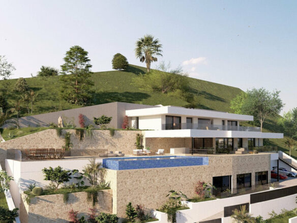 FOR SALE 🏡 South-Facing Sea-View Plot with Building Licence and Villa Project – Real de La Quinta, Benahavís 🇪🇸
