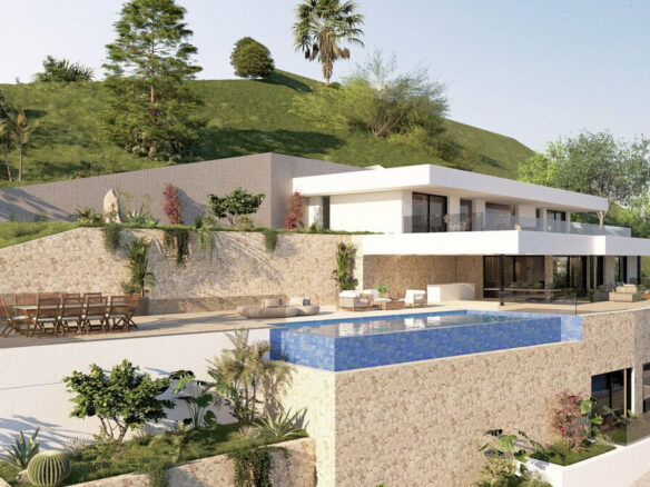 FOR SALE 🏡 South-Facing Sea-View Plot with Building Licence and Villa Project – Real de La Quinta, Benahavís 🇪🇸