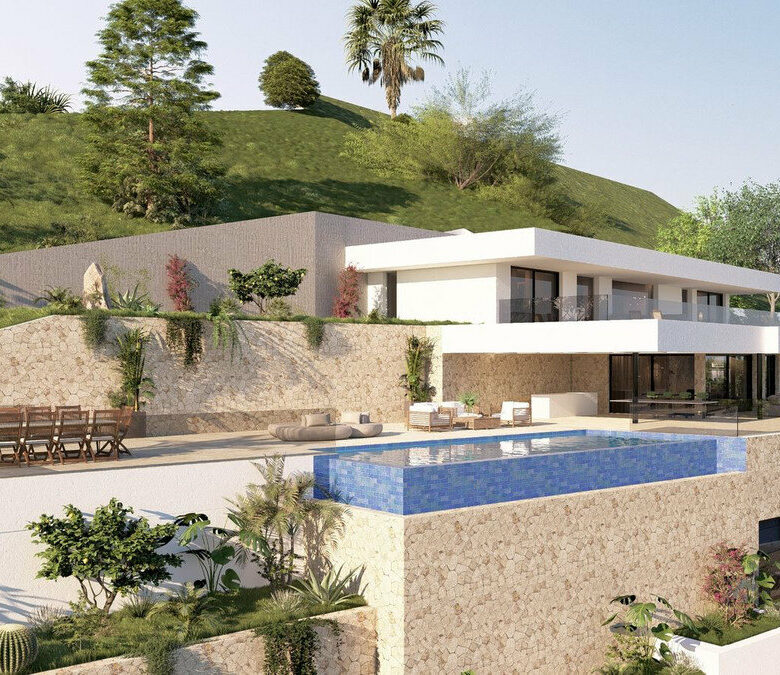 FOR SALE 🏡 South-Facing Sea-View Plot with Building Licence and Villa Project – Real de La Quinta, Benahavís 🇪🇸