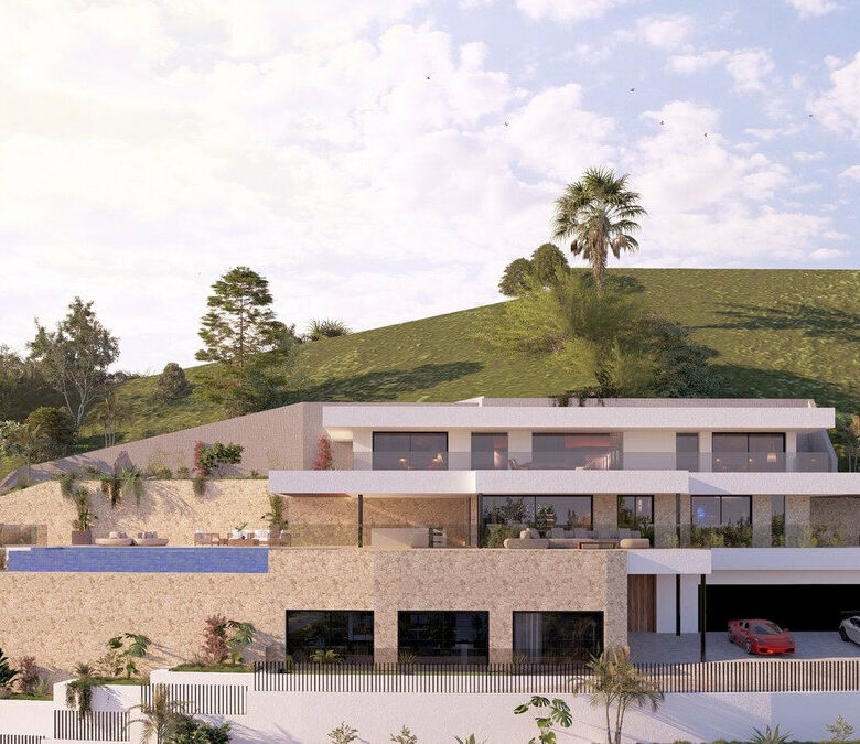 FOR SALE 🏡 South-Facing Sea-View Plot with Building Licence and Villa Project – Real de La Quinta, Benahavís 🇪🇸