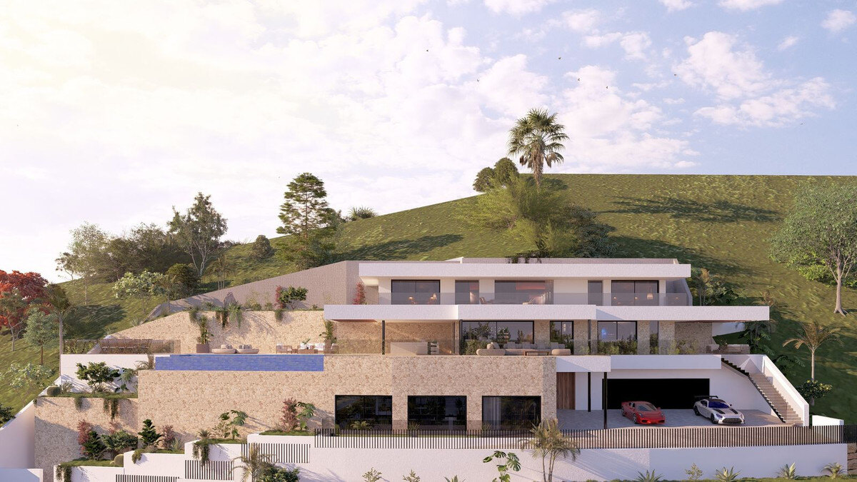 FOR SALE 🏡 South-Facing Sea-View Plot with Building Licence and Villa Project – Real de La Quinta, Benahavís 🇪🇸