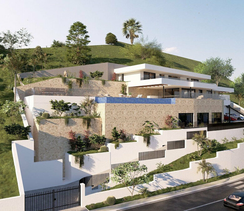 FOR SALE 🏡 South-Facing Sea-View Plot with Building Licence and Villa Project – Real de La Quinta, Benahavís 🇪🇸