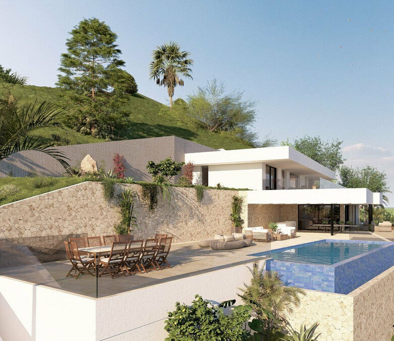 FOR SALE 🏡 South-Facing Sea-View Plot with Building Licence and Villa Project – Real de La Quinta, Benahavís 🇪🇸