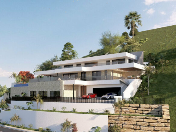 FOR SALE 🏡 South-Facing Sea-View Plot with Building Licence and Villa Project – Real de La Quinta, Benahavís 🇪🇸