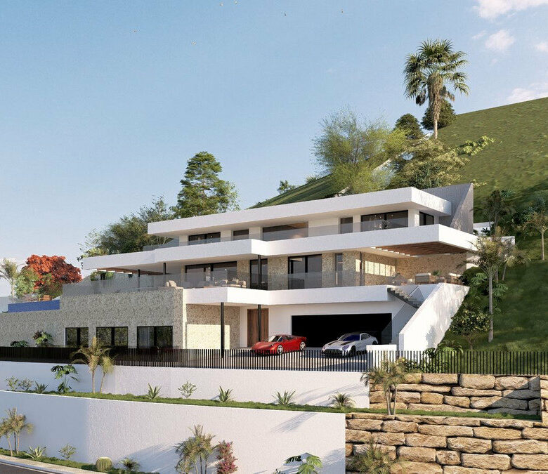 FOR SALE 🏡 South-Facing Sea-View Plot with Building Licence and Villa Project – Real de La Quinta, Benahavís 🇪🇸