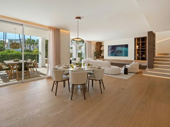 FOR SALE 🏡 Renovated Four-Bedroom Garden Duplex with Outdoor Kitchen, Frontline Golf – Los Naranjos, Nueva Andalucía 🇪🇸