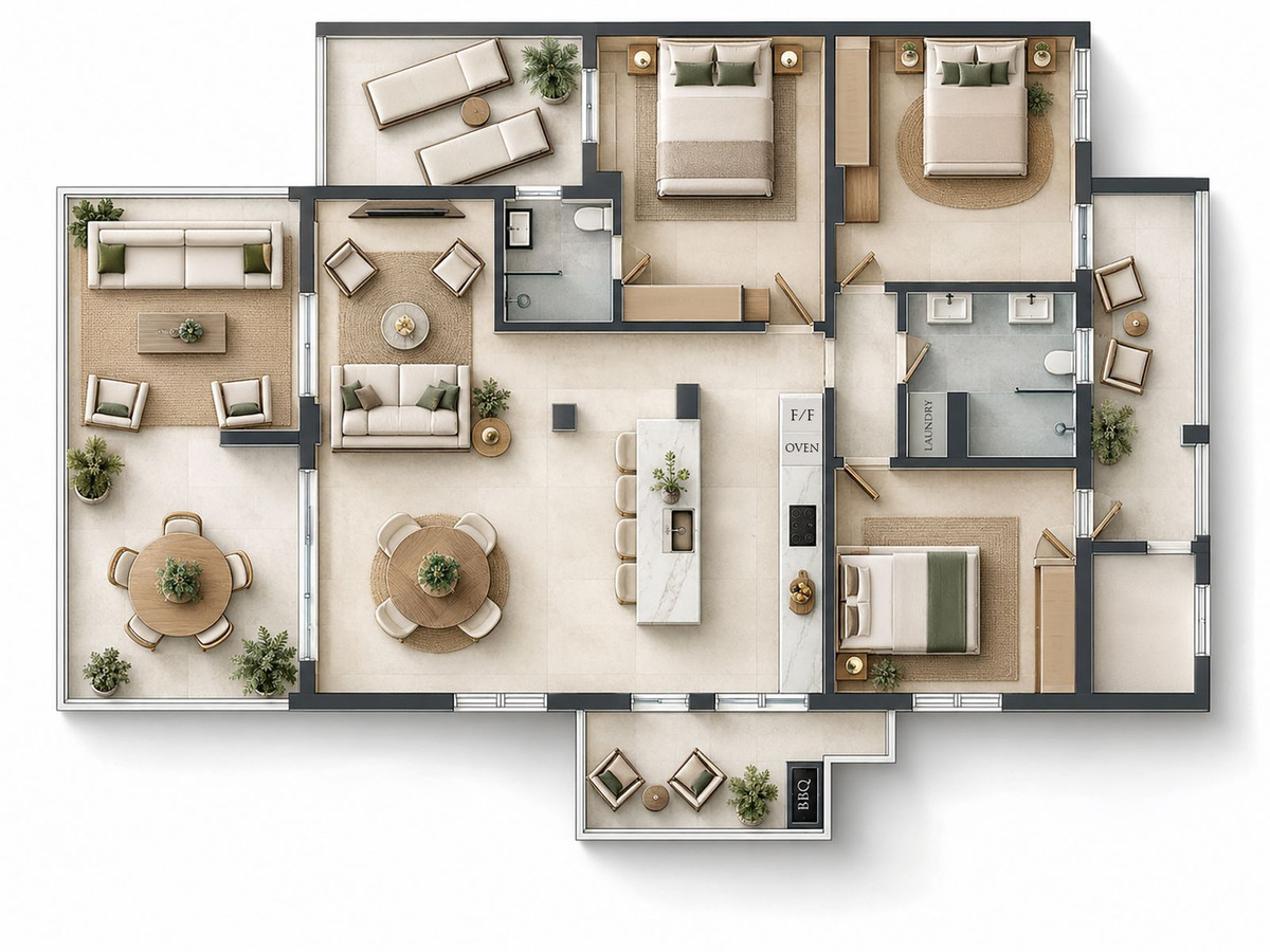 FOR SALE 🏡 Renovated Three-Bedroom Apartment with South-Facing Terrace near Centro Plaza – Nueva Andalucía, Marbella 🇪🇸