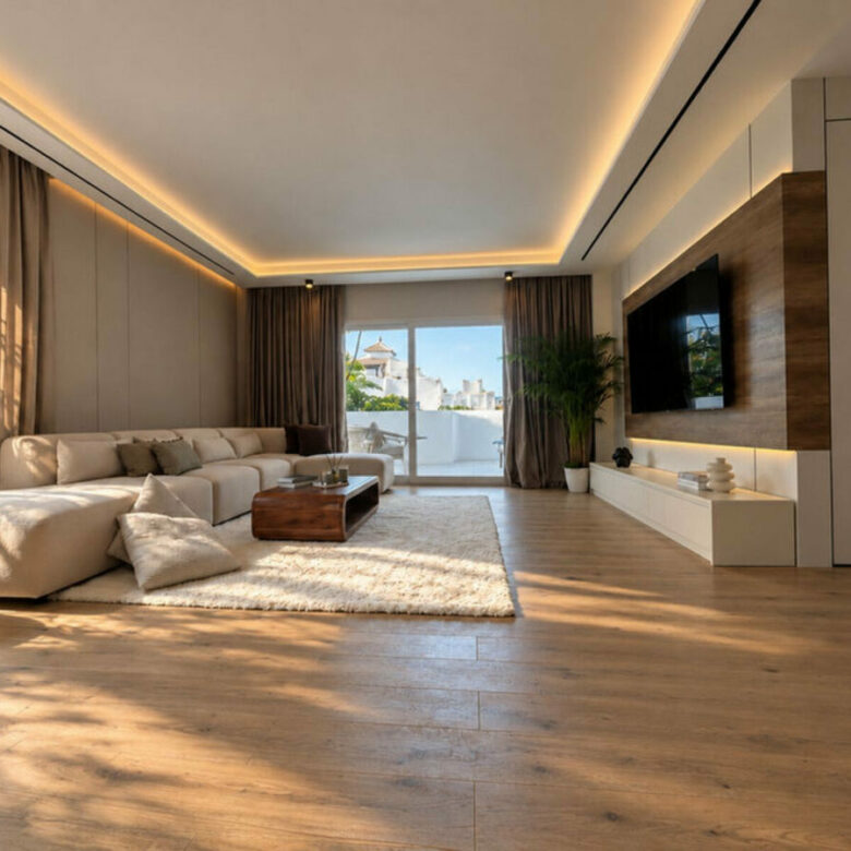 FOR SALE 🏡 Renovated Three-Bedroom Apartment with Terrace in a Gated Community – Nagüeles, Golden Mile, Marbella 🇪🇸