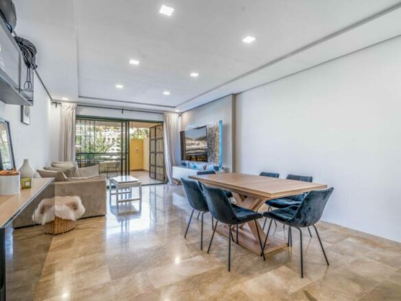 FOR SALE 🏡 Renovated Two-Bedroom Garden Apartment with Pool Views near the Golf – La Resina Golf, Estepona 🇪🇸