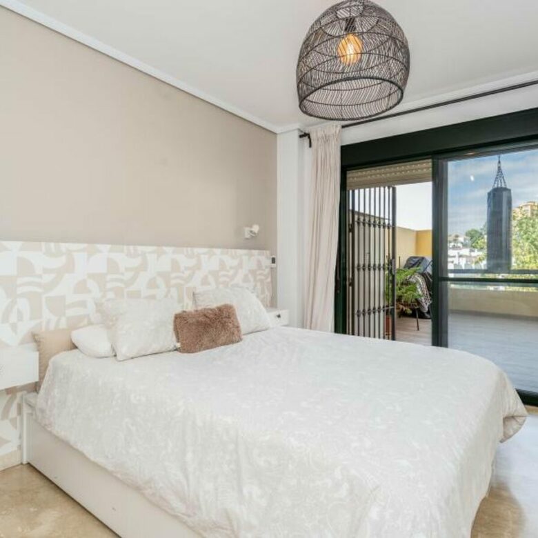 FOR SALE 🏡 Renovated Two-Bedroom Garden Apartment with Pool Views near the Golf – La Resina Golf, Estepona 🇪🇸